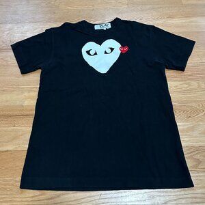 COMME des GARCONS PLAY Red Emblem Cotton Tee